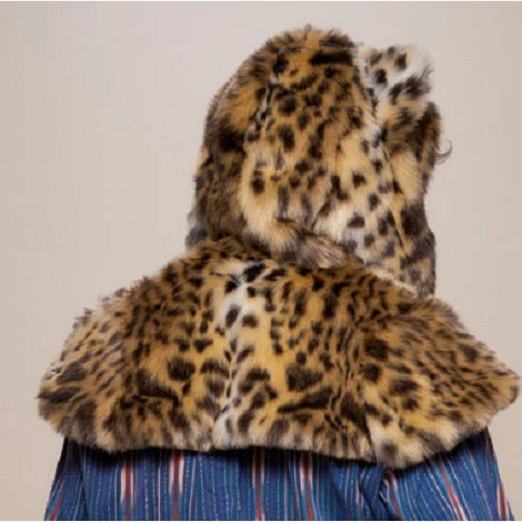 Herren Plüsch-Cape mit Kapuze Drune