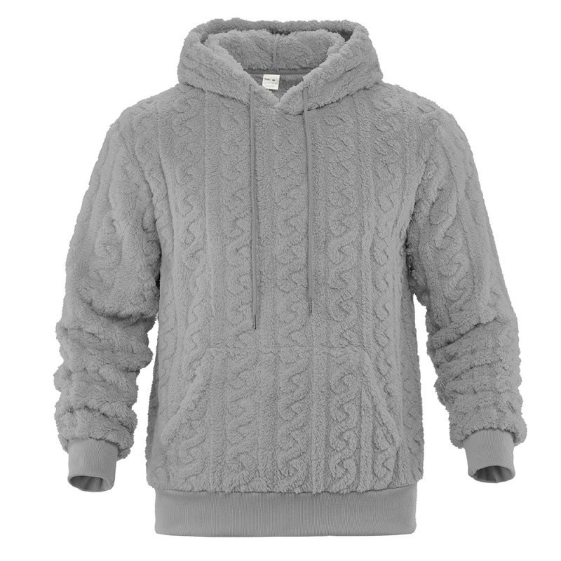 Damen Kuscheliger Fleece-Hoodie mit Strukturmuster Drune