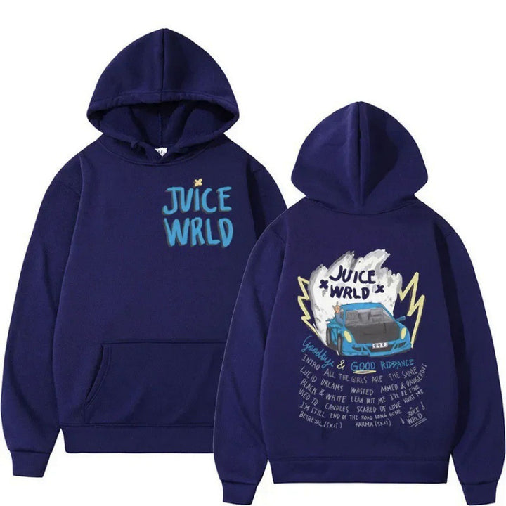 Damen Kapuzenpullover mit kreativem Grafikdesign und inspirierendem Schriftzug Drune
