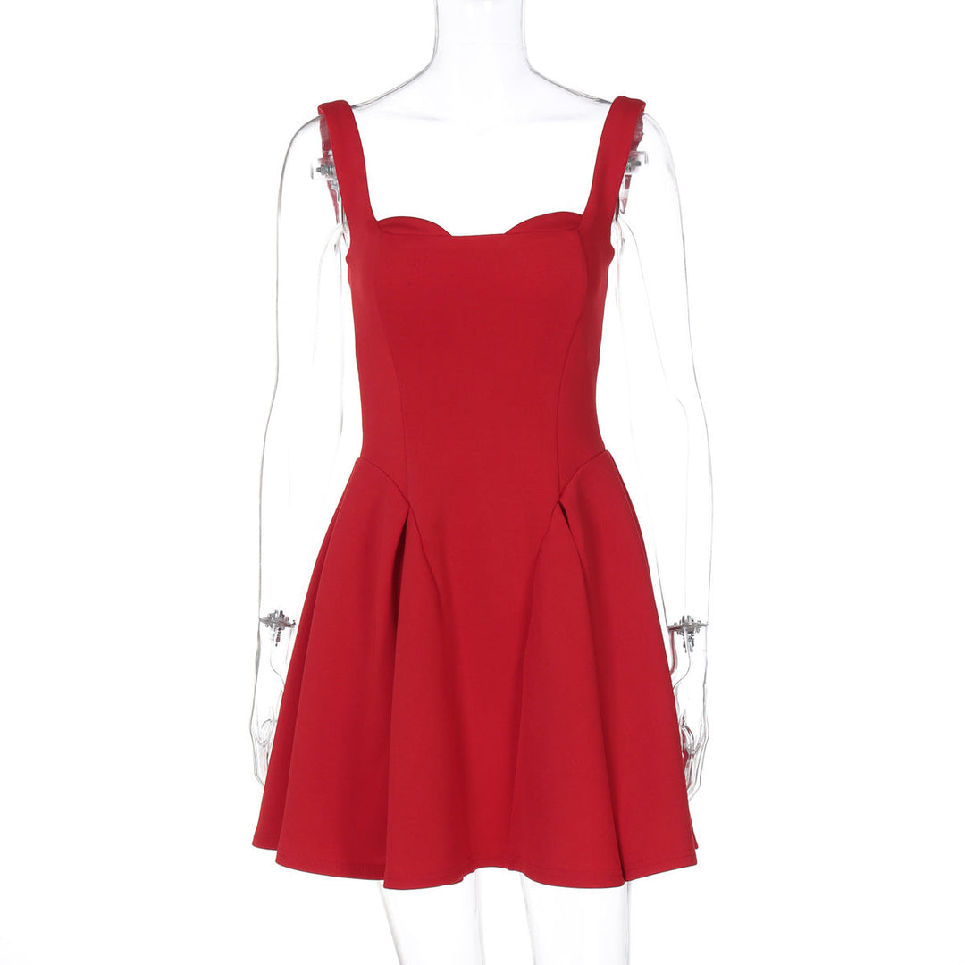 Drune | Bestseller Damenbekleidung Frühling Sommer Sexy Figurformende Schlinge Kleid Damen