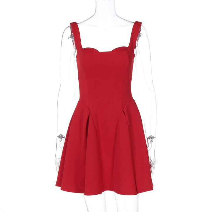 Drune | Bestseller Damenbekleidung Frühling Sommer Sexy Figurformende Schlinge Kleid Damen