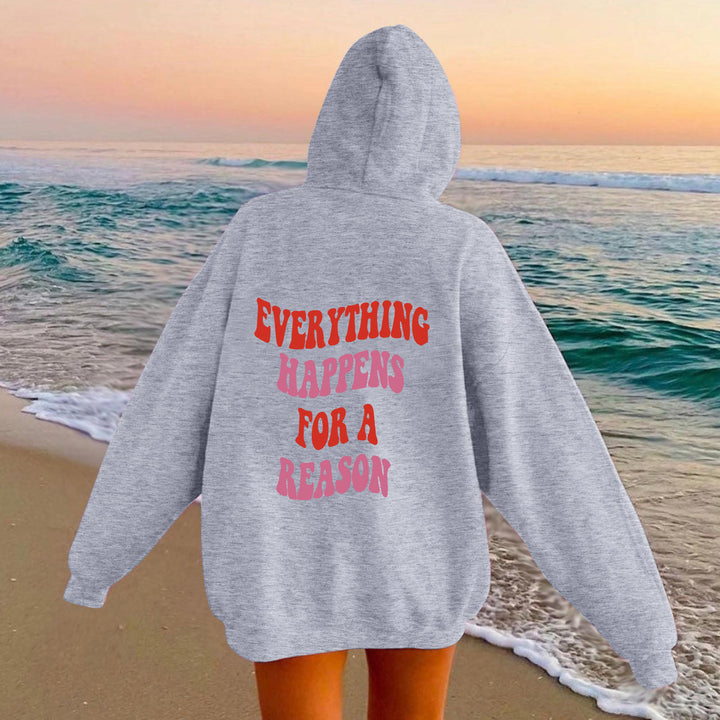 Damen Kapuzenpullover mit einzigartigem motivierendem Schriftzug und komfortablem Schnitt Drune