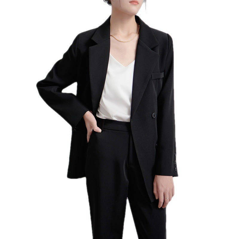 Damen eleganter oversized Blazer mit doppelter Knopfleiste Drune
