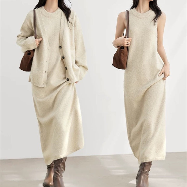 Damen Strickjacke aus hochwertiger Wolle Drune