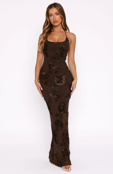 Damen Maxikleid mit floralem Design Drune