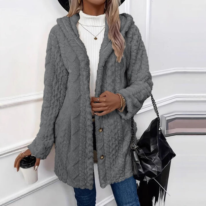 Damen Kuschelige Fleecejacke Drune