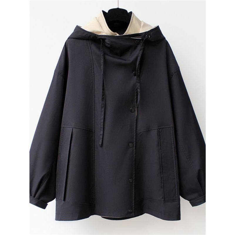 Damen multifunktionale Outdoor-Jacke mit großen Taschen und praktischen Reißverschlüssen Drune