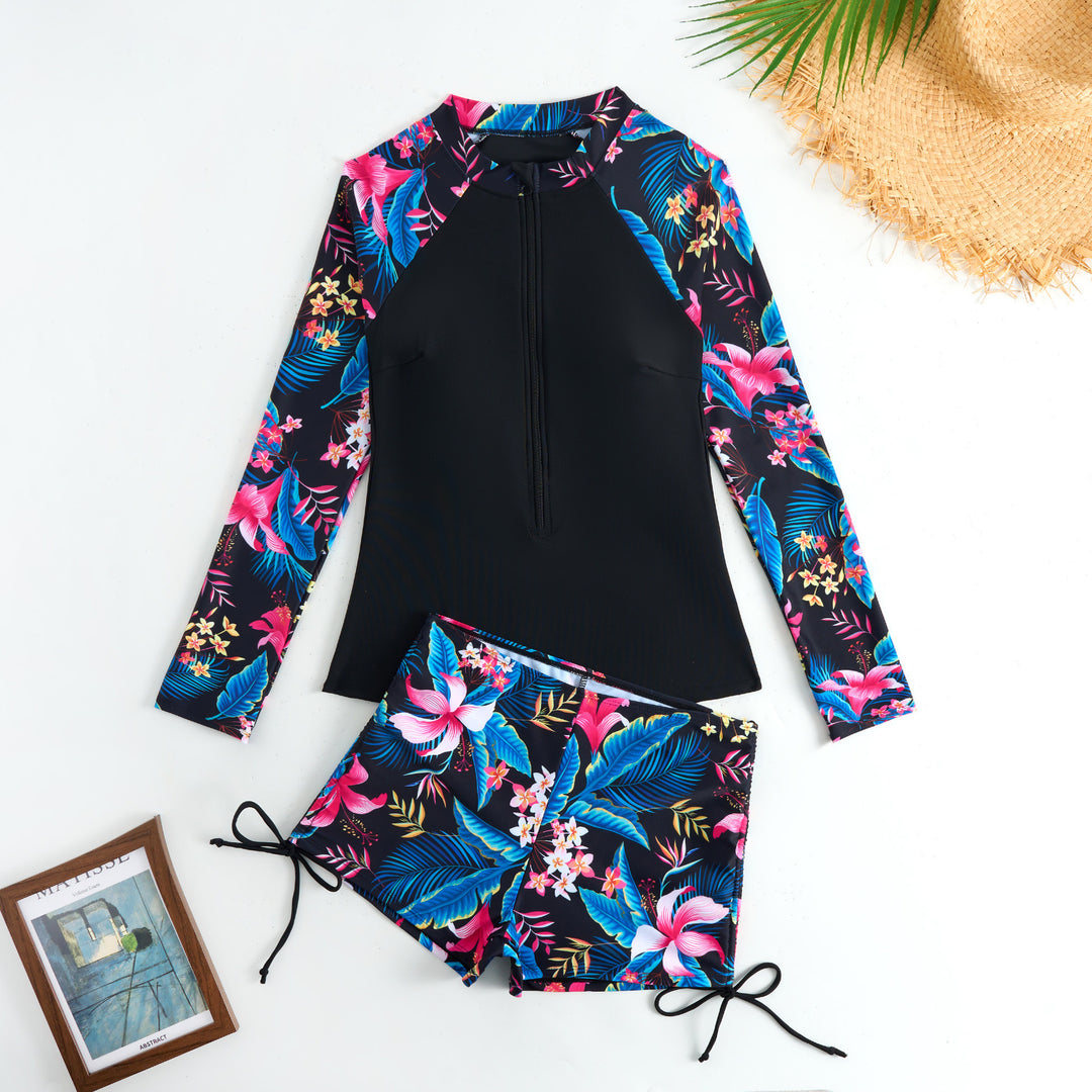 Damen Sportlicher Langarm-Surfuanzug Drune
