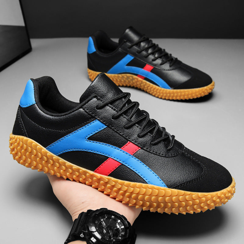 Unisex nan retro-urbaner Mesh-Sneaker mit profilierter Gummilaufsohle und Veloursleder-Zehenkappe Drune
