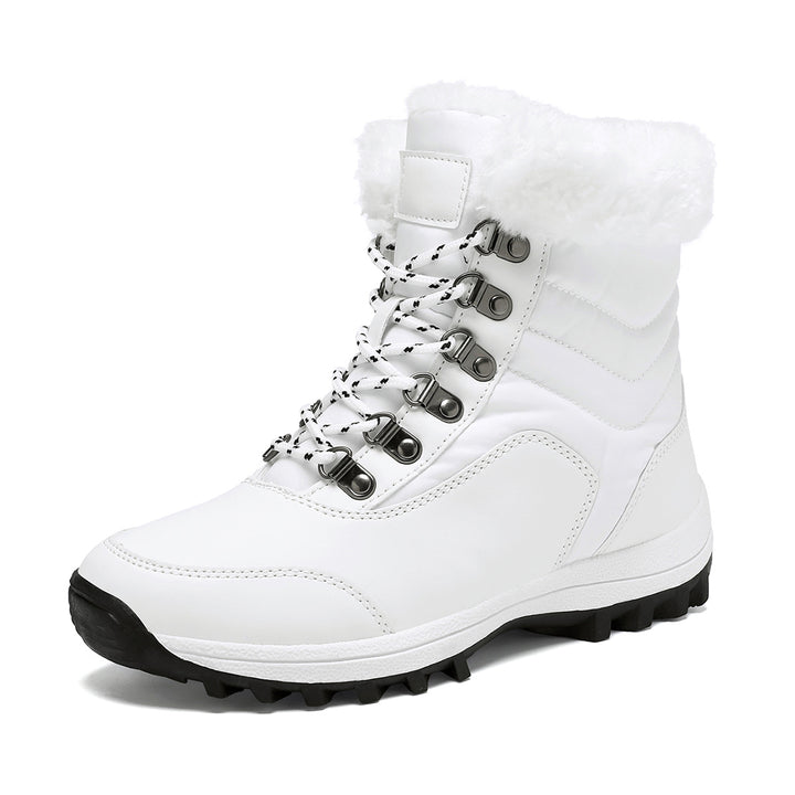 Damen Wasserfeste Winterstiefel mit Kuschelfutter Drune
