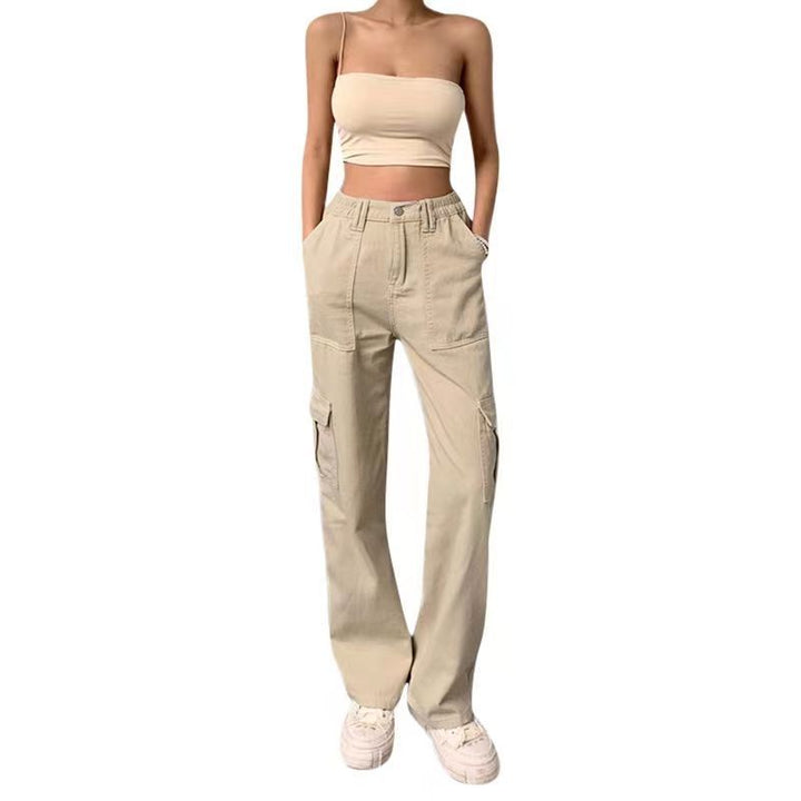 Damen Cargo-Hose mit lässigem Schnitt und praktischen Seitentaschen Drune