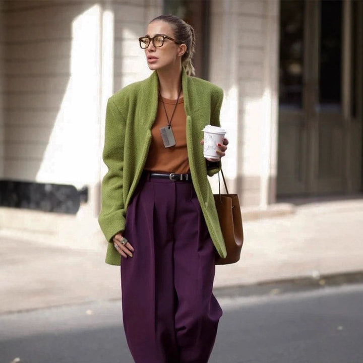 Damen lässiger Oversized Blazer aus hochwertigem Material Drune