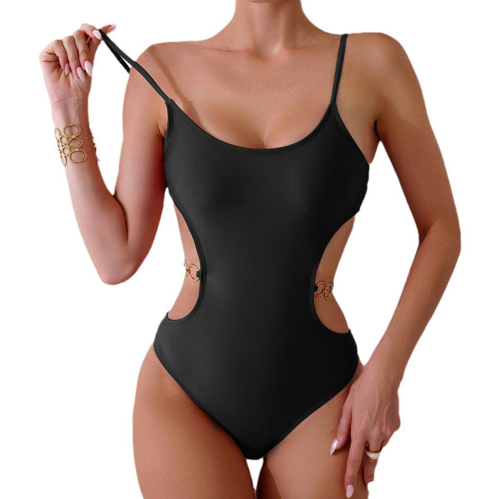 Damen Einteiler Badeanzug mit elegantem Cut-Out-Design Drune