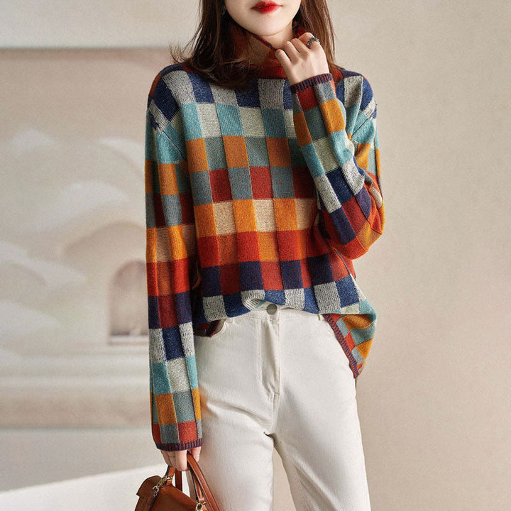 Drune | Pullover mit Bunten Karos