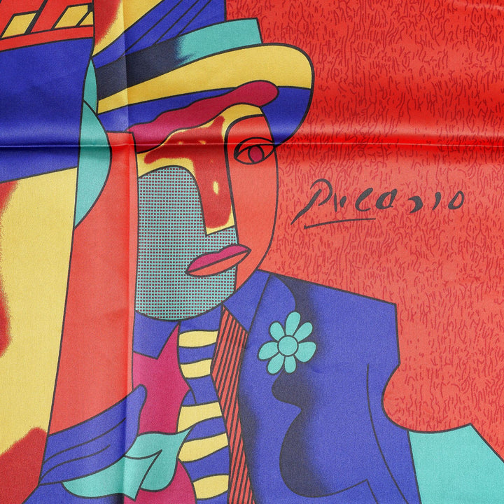 Damen Seidenschal mit modernem grafischen Design Drune
