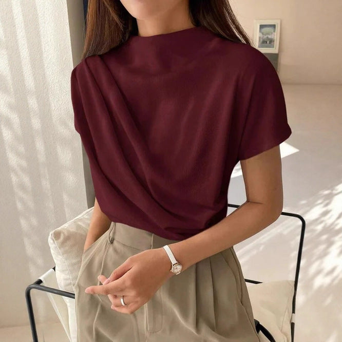 Damen Elegantes und lässiges Oberteil mit drapiertem Design Drune