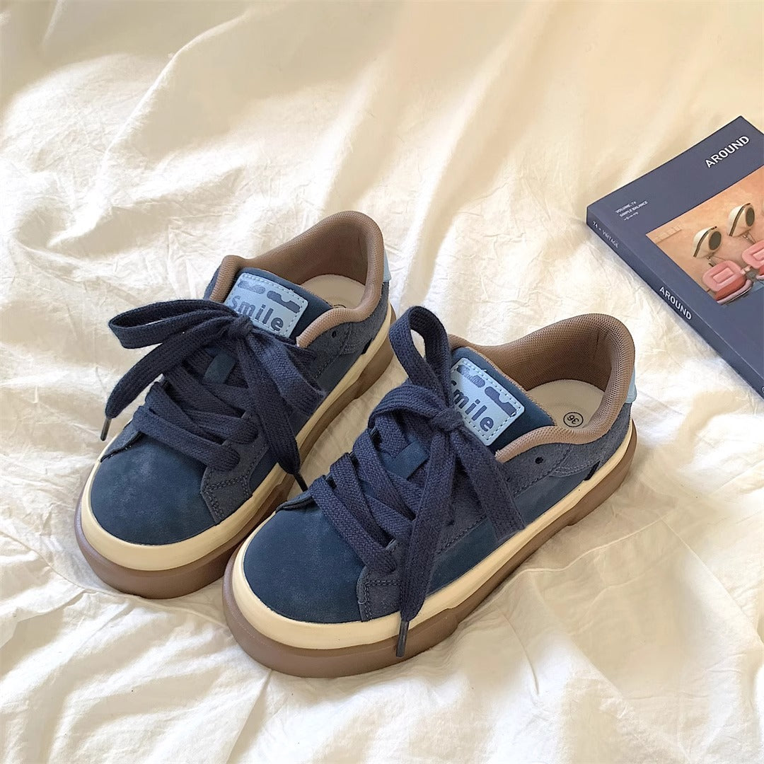 Damen Freizeit Sneakers mit gepolsterter Sohle und weichem Obermaterial Drune