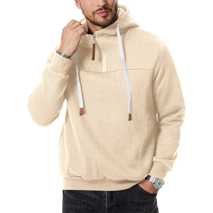 Herren Kapuzenpullover mit funktionalem Reißverschluss und gemütlichem Schnitt Drune