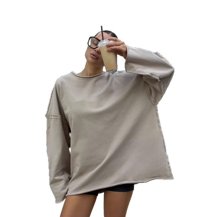 Damen Oversized Sweater mit lässigem Schnitt Drune