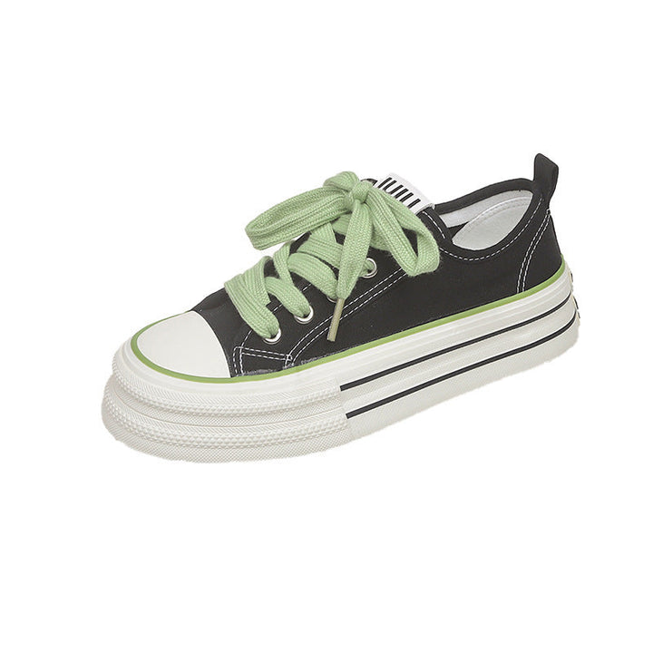 Damen Trendige Sneaker mit dicker Sohle und modischen Details Drune