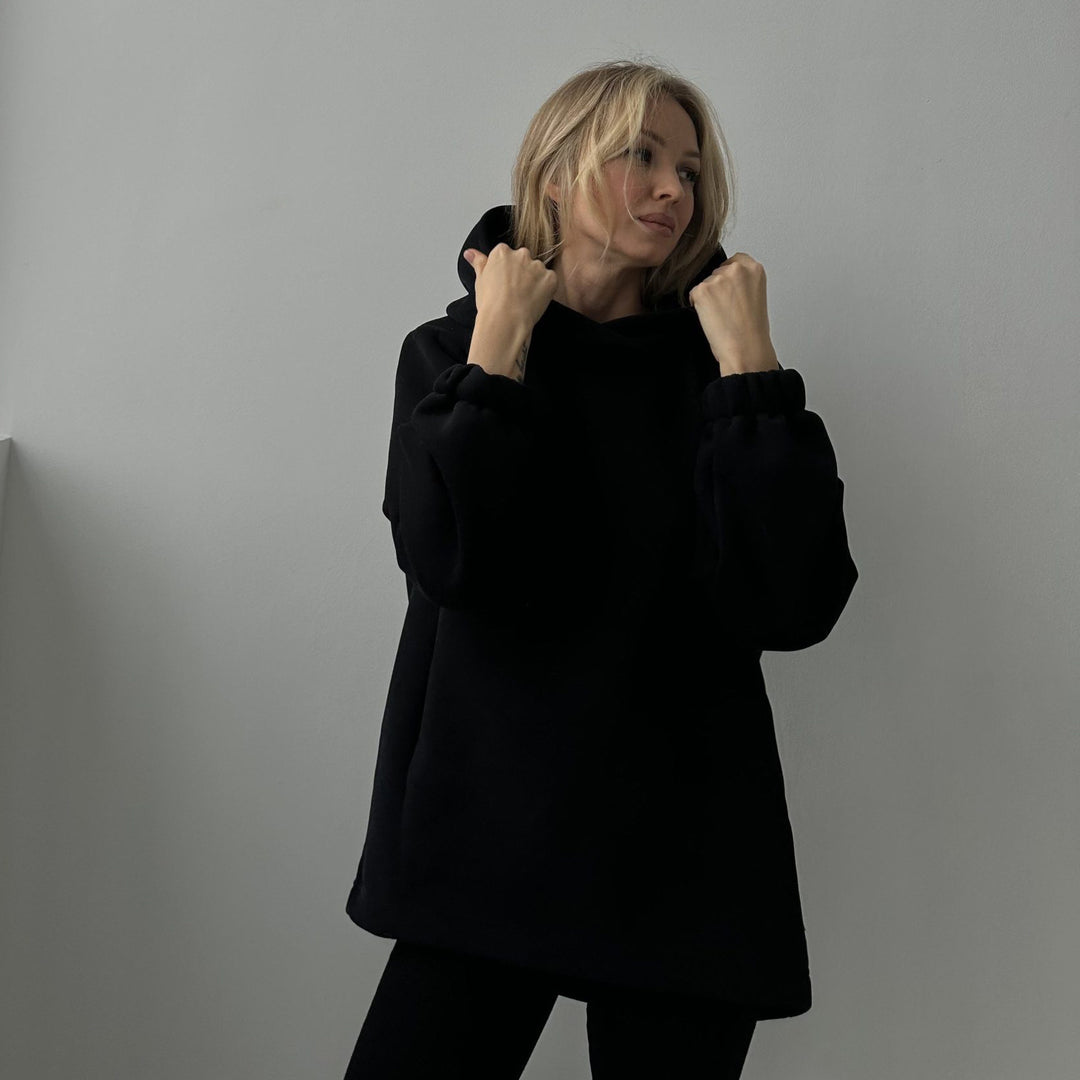 Damen Kapuzenpullover mit kreativem Details und legerem Schnitt Drune