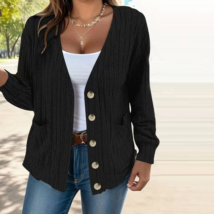 Drune | Strickjacke Polyester Komfortabel, Leicht, Taschen