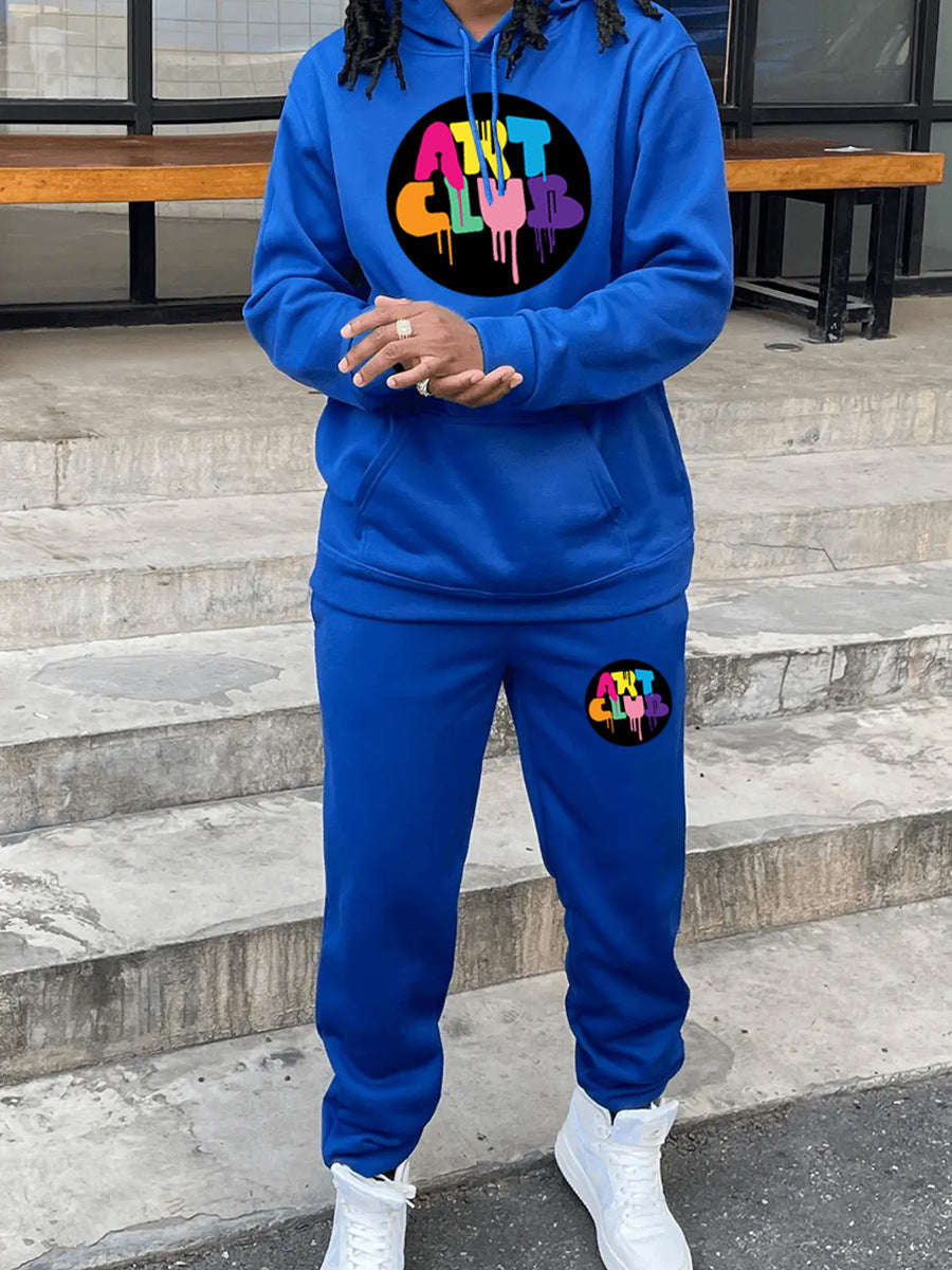 Damen Sportliches Sweatshirt und Jogginghose Set mit kreativen Druckdetails Drune