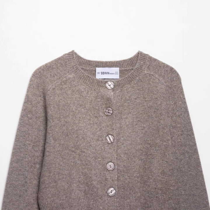 Damen Grobe Strickjacke Drune