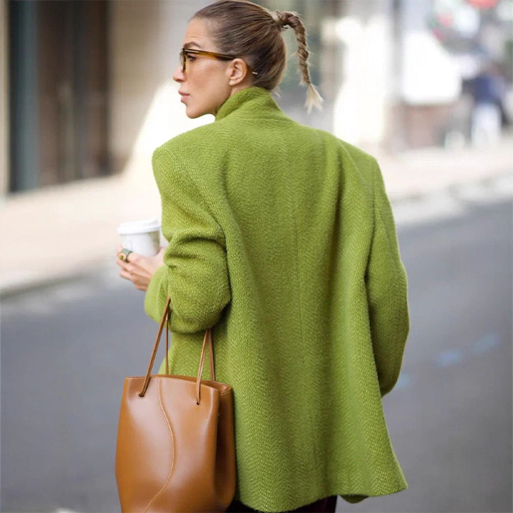 Damen lässiger Oversized Blazer aus hochwertigem Material Drune