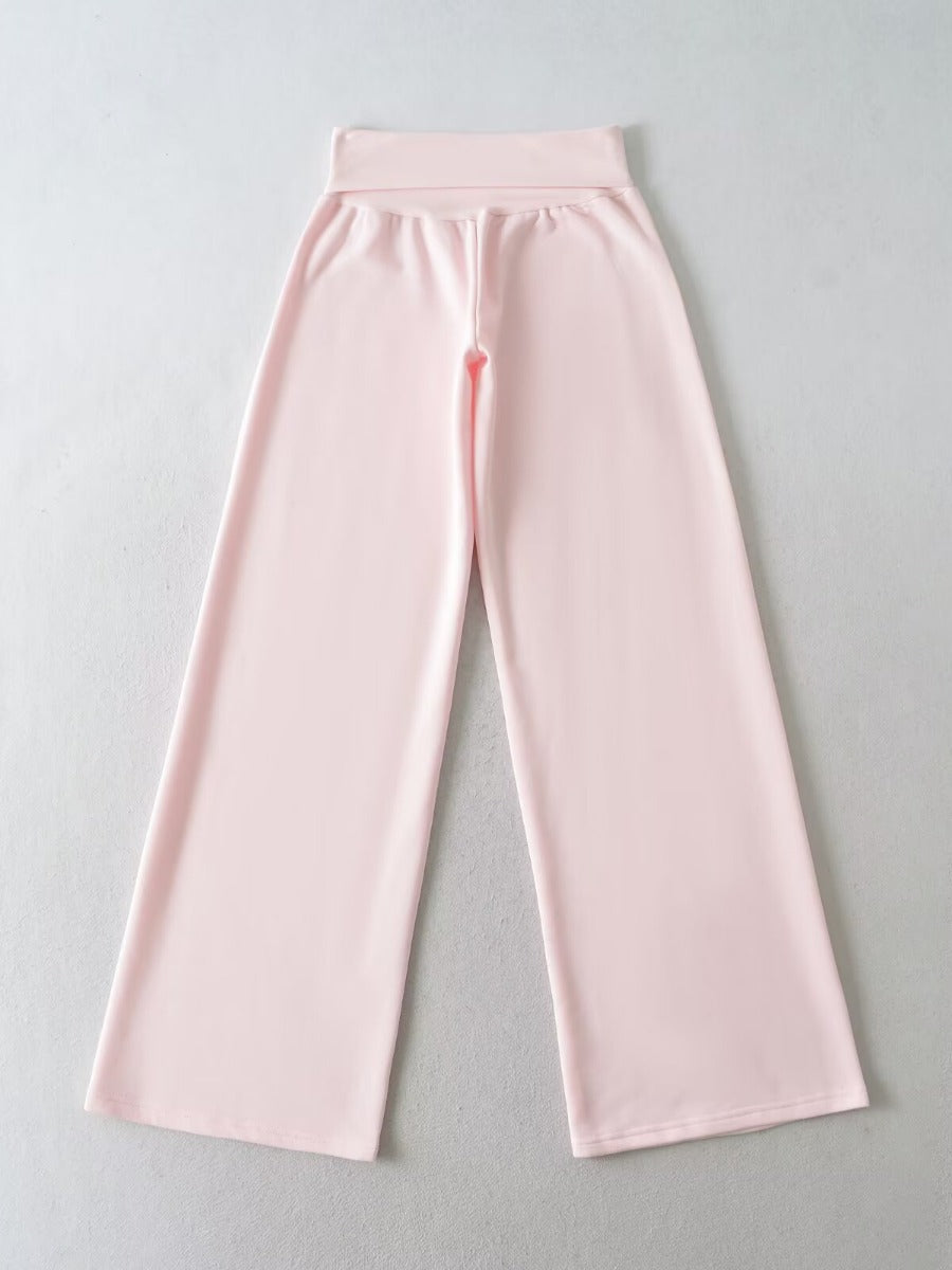 Damen Weite Jogginghose mit hohem Bund und sanfter Textur Drune