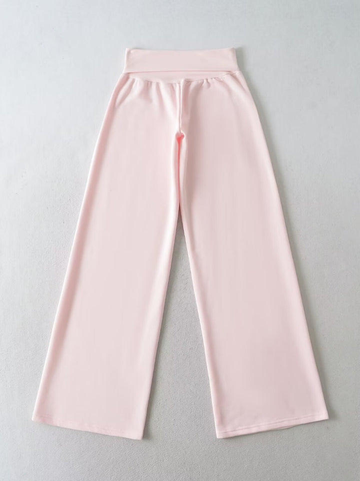 Damen Weite Jogginghose mit hohem Bund und sanfter Textur Drune