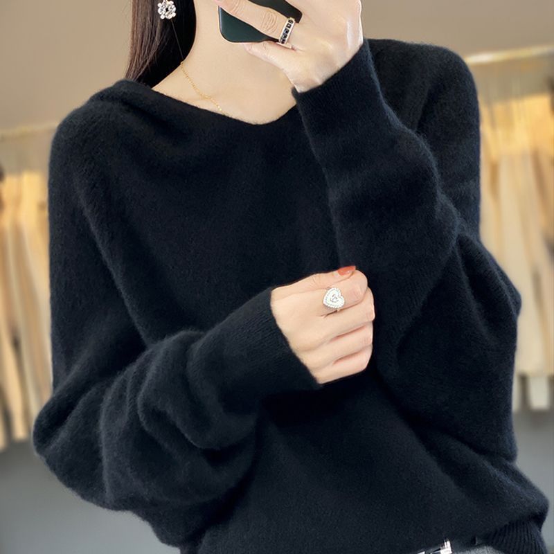 Damen V-Ausschnitt Pullover aus weichem Material Drune
