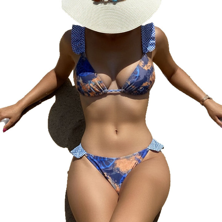 Damen Bikini-Set mit modischen Rüschendetails Drune