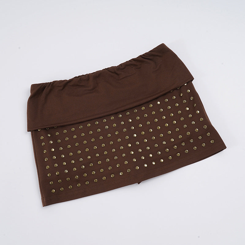 Damen Shorts mit glitzerndem Strassband Drune