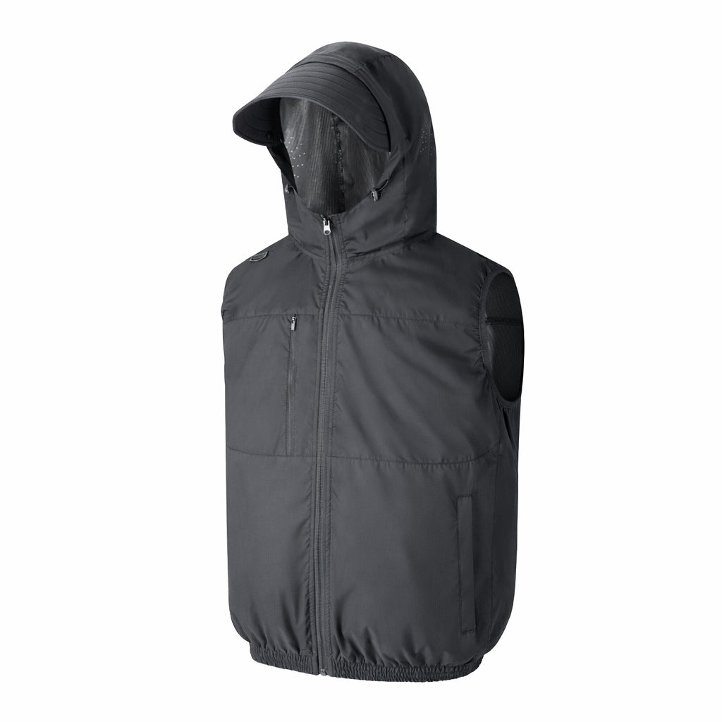 Herren nan technische Outdoorweste mit Kapuze und Visor Drune