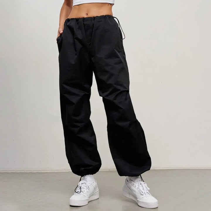 Damen Lässige Cargo-Hose mit elastischem Bund und praktischen Taschen Drune