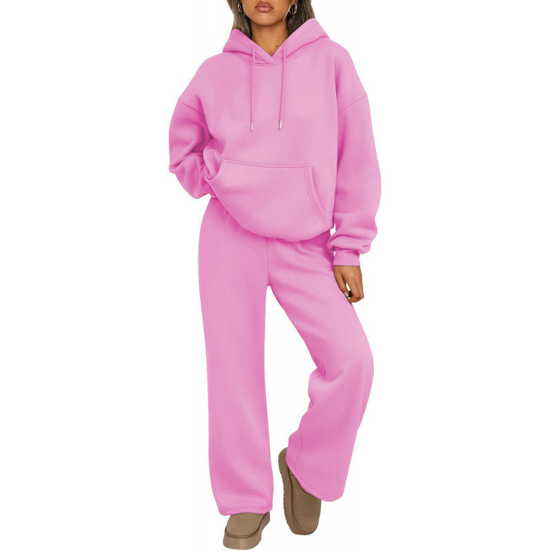 Damen Sweatanzug mit lässigem Schnitt und praktischen Taschen Drune