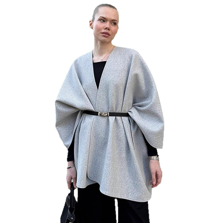 Damen modische Capeshirt mit asymmetrischem Design Drune