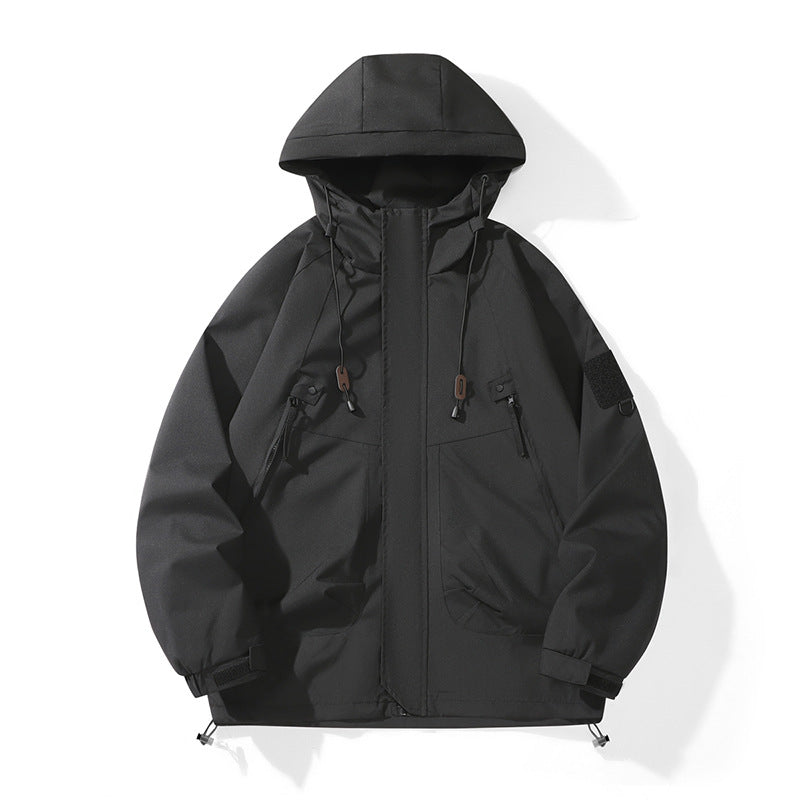 Damen technische Outdoor-Jacke mit verstellbarem Kapuzendesign und praktischen Taschen Drune