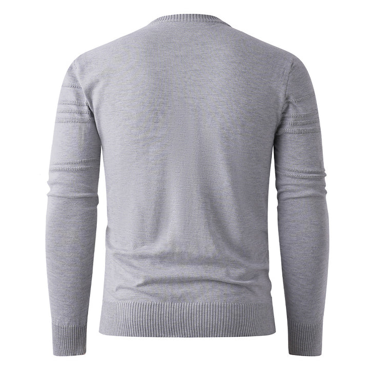 Herren feiner Strickpullover mit strukturiertem Design Drune