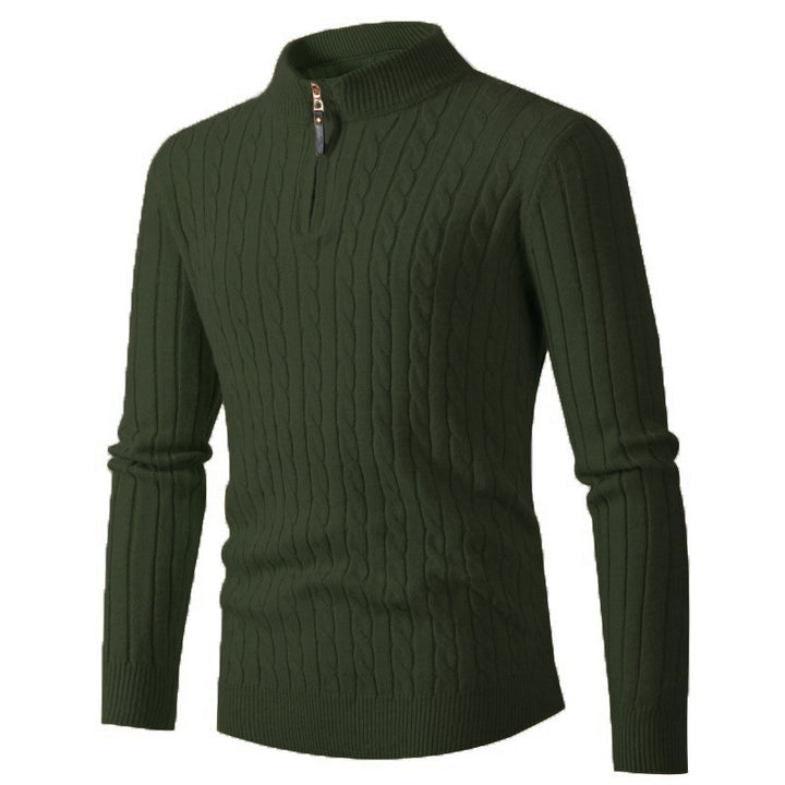 Herren Feinstrickpullover mit Stehkragen Drune