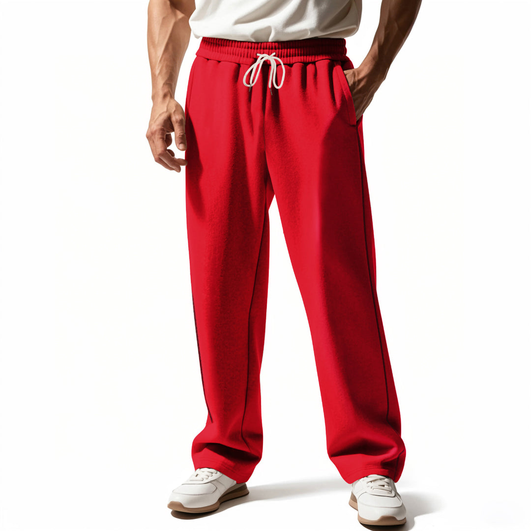 Herren bequeme Jogginghose mit Reißverschluss und seitlichen Taschen Drune