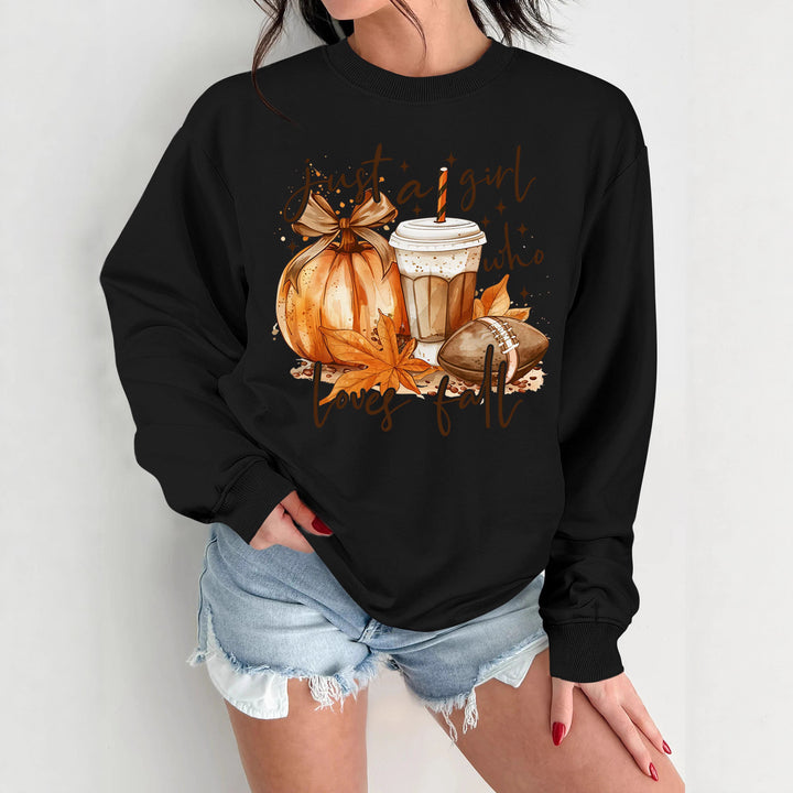 Damen Sweatshirt mit herbstlichem Motiv und inspirierendem Druck Drune