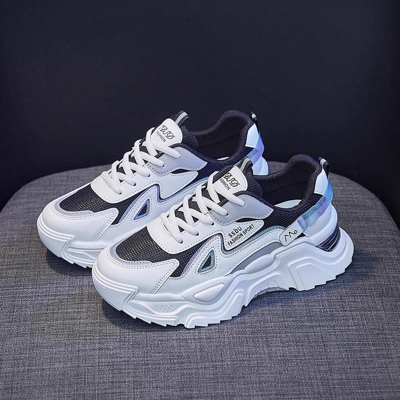 Damen Chunky Sneakers mit glänzenden Akzenten und auffälligem Design Drune