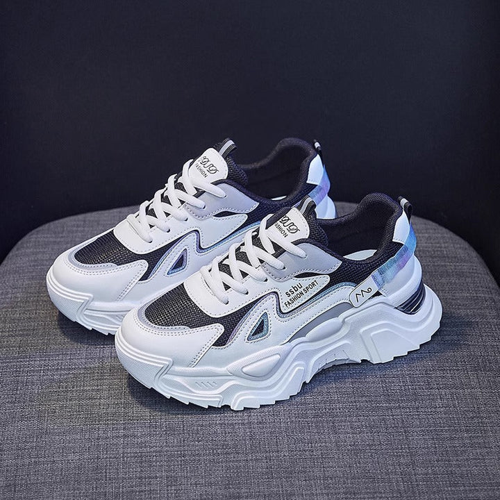 Damen Chunky Sneakers mit glänzenden Akzenten und auffälligem Design Drune