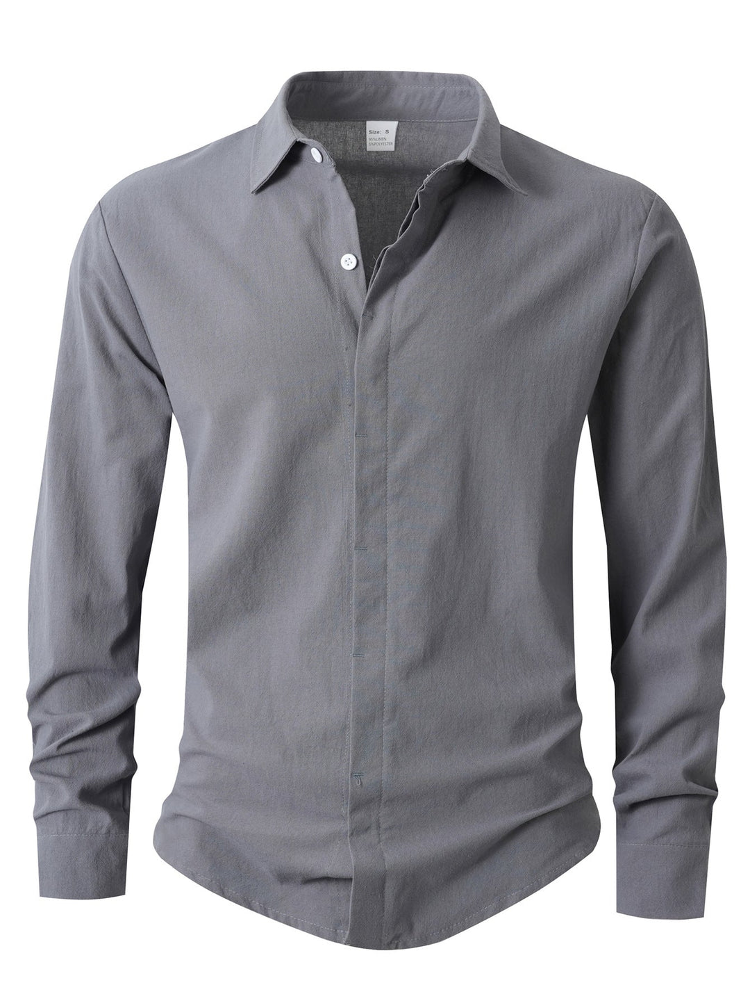Herren Elegantes Casual-Hemd mit Slim-Fit Schnitt Drune