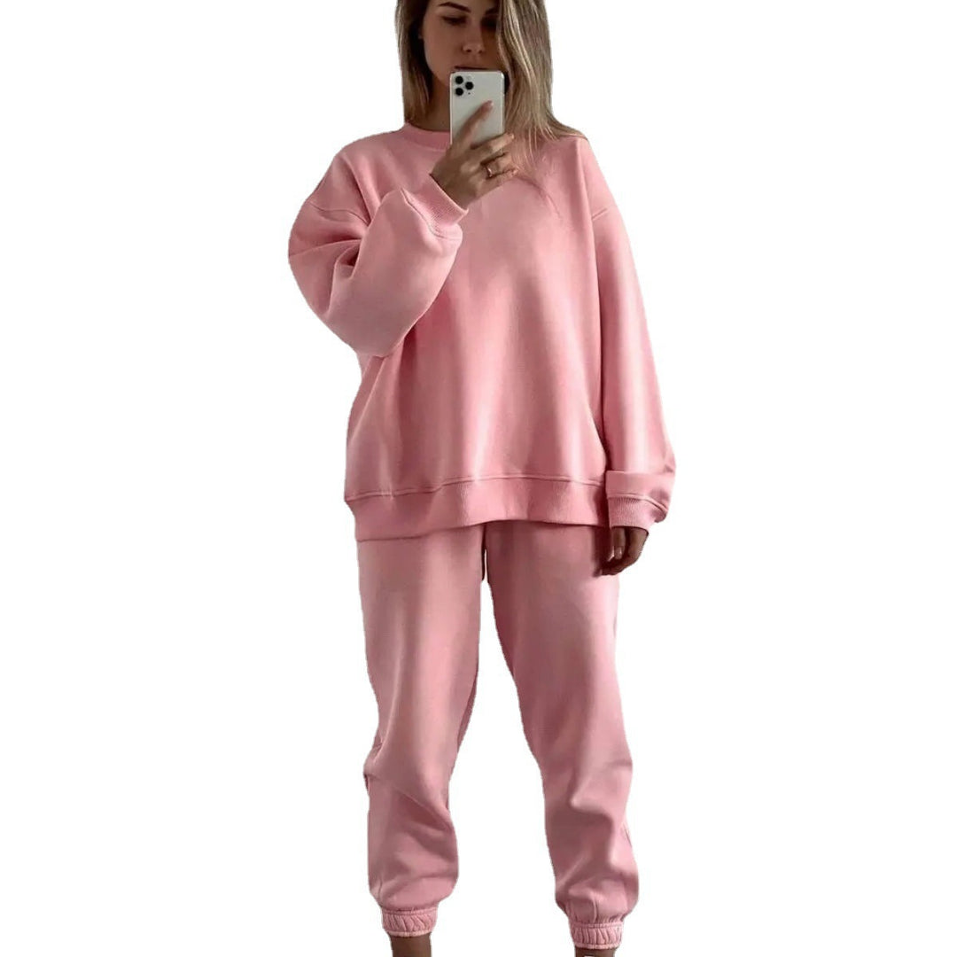 Damen lässiges Sweatshirt und Jogginghose-Set Drune