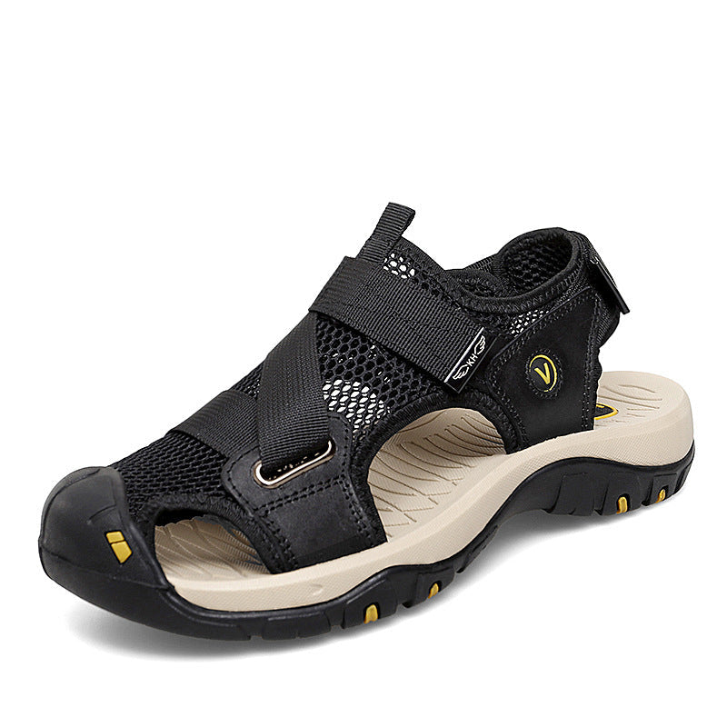 Herren Outdoor Sandalen mit rutschfester Sohle und verstellbarem Riemensystem Drune