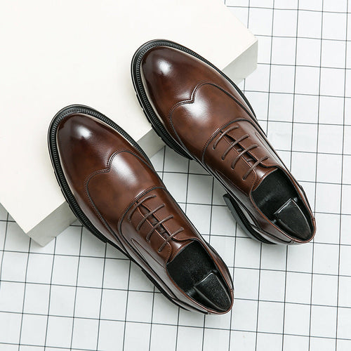 Damen Elegante Schnürschuhe mit hochwertigem Leder und rutschfester Sohle Drune