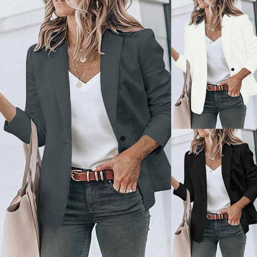 Damen Elegante Blazerjacke mit tailliertem Schnitt und dezenten Taschen Drune